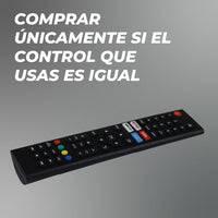 Control Compatible Con Pantalla Vios Smart Tv Netflix