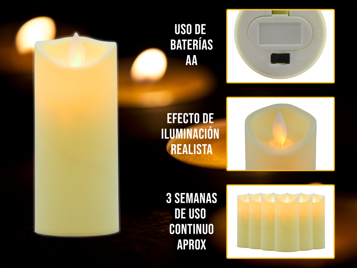 Velas De Luz LED De Pila