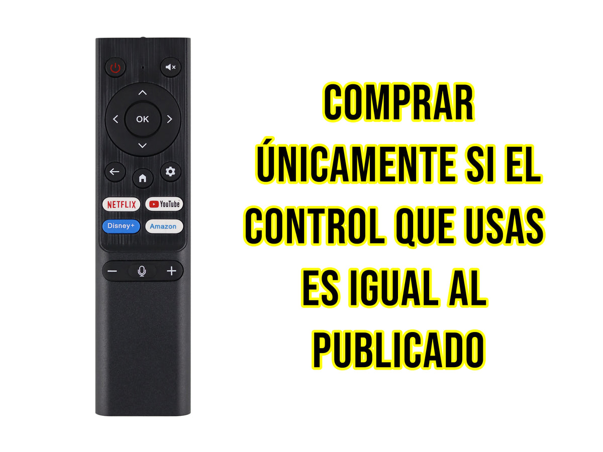 Control Remoto Vios Smart Tv Pantalla HD 4K Directo