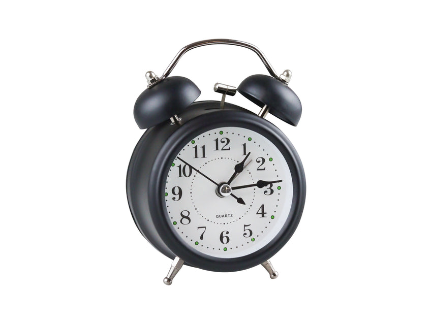 Reloj Despertador Dobleampana - Negro