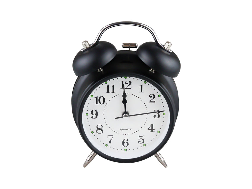 Reloj Despertador Dobleampana - Negro