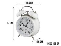 Reloj Despertador Dobleampana - Blanco