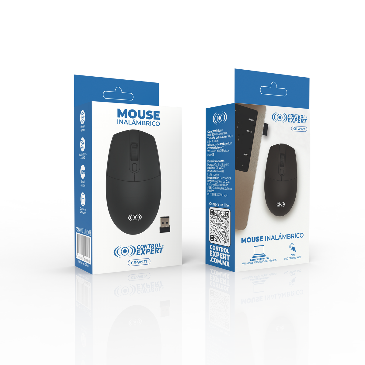 Mouse inalámbrico Control Expert CE-W927