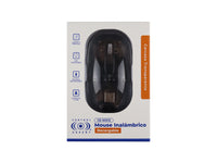 Mouse Inalámbrico Recargable Con Receptor USB - Negro