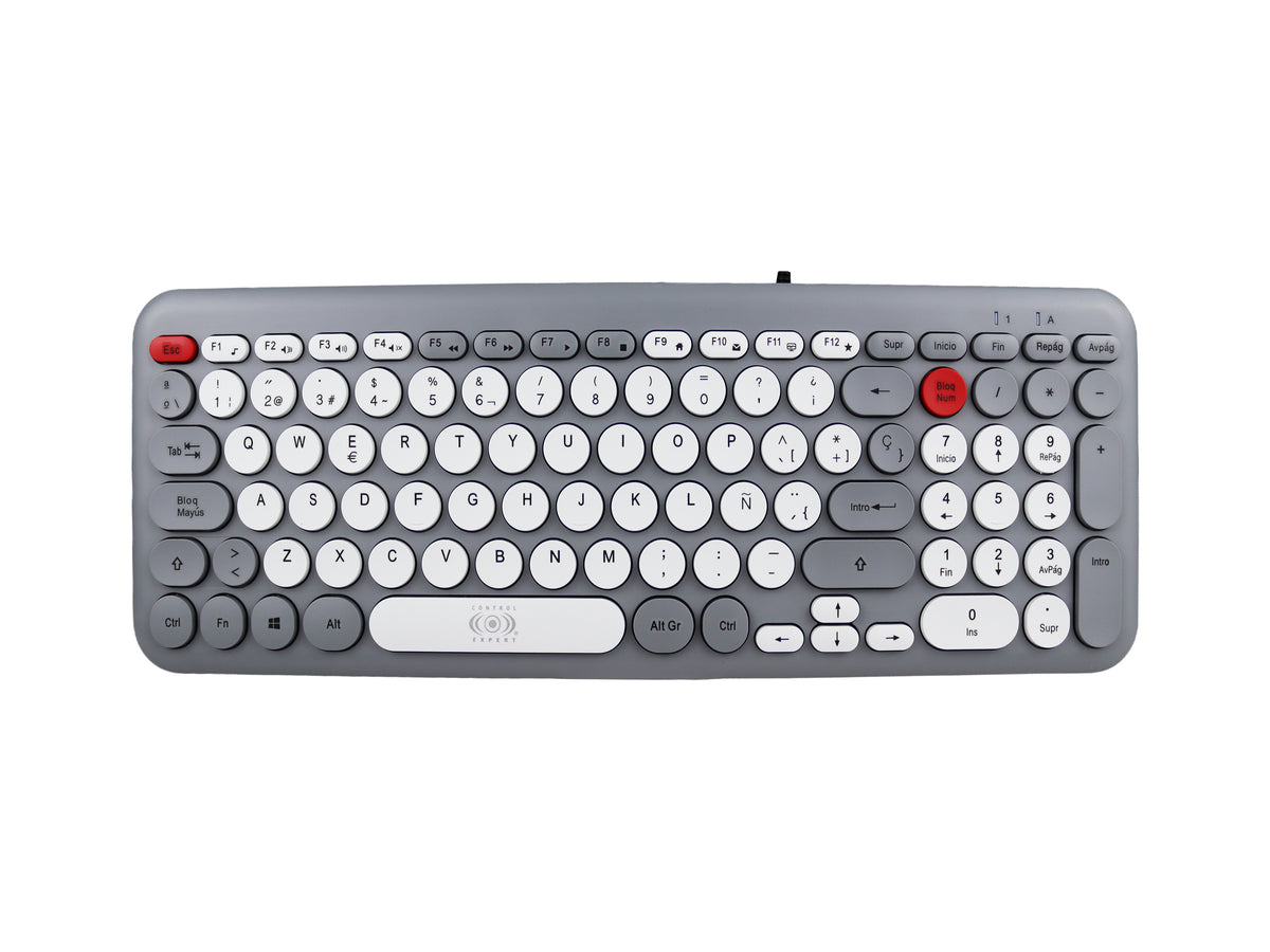 Combo teclado y mouse alámbrico USB diseño moderno de marco estrecho, velocidad de respuesta, compatible con Windows 8/10/11 y Android