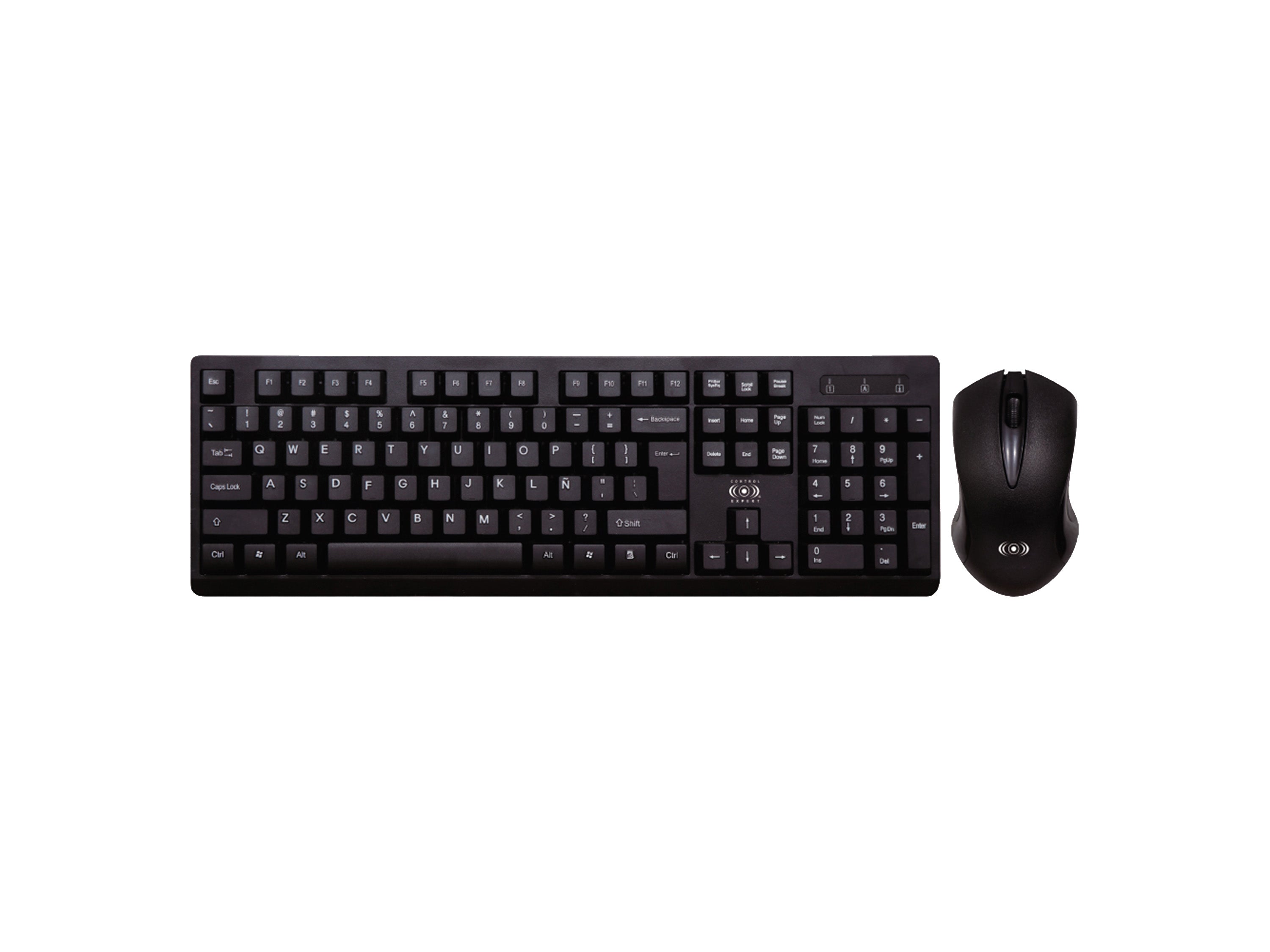 Combo Teclado y Mouse Inalámbricos Receptor USB – Control Expert MX