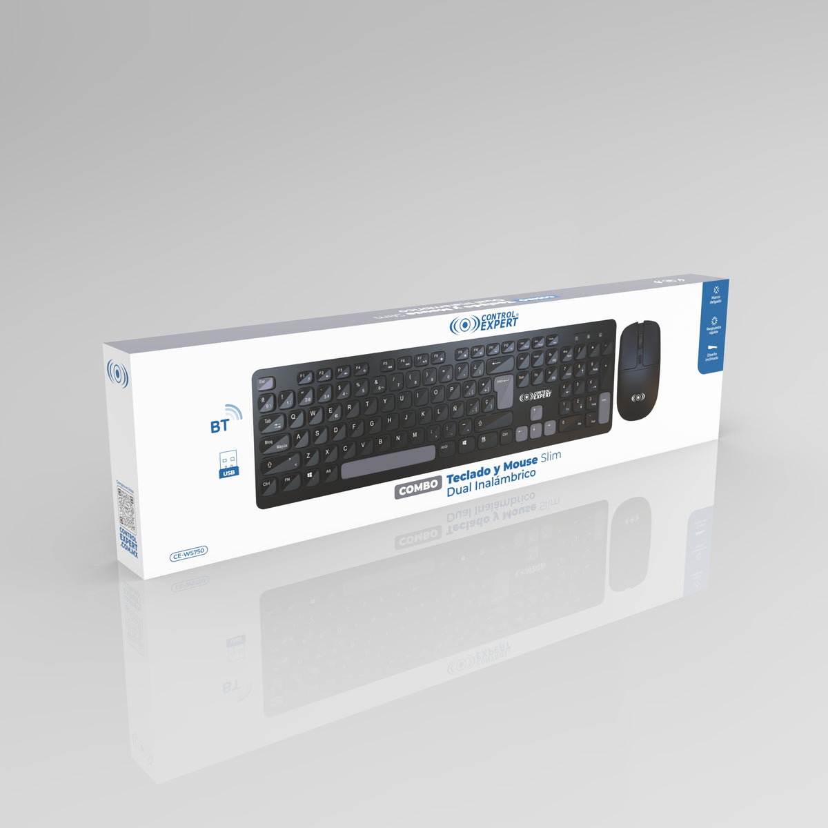 Teclado y Mouse Inalámbricos CE-WS750