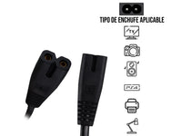 Cable de alimentación 1.55M 18 AWG 300V para PS5 PS4 PS3 Slim Xbox One S Pantallas TV LED TV