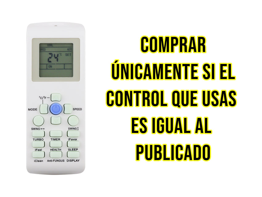 Control para AUX Aire Acondicionado