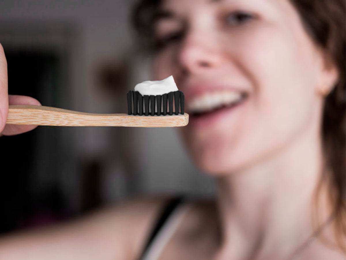 Cepillo Dental de Bambú 100% Natural Orgánico - Negro