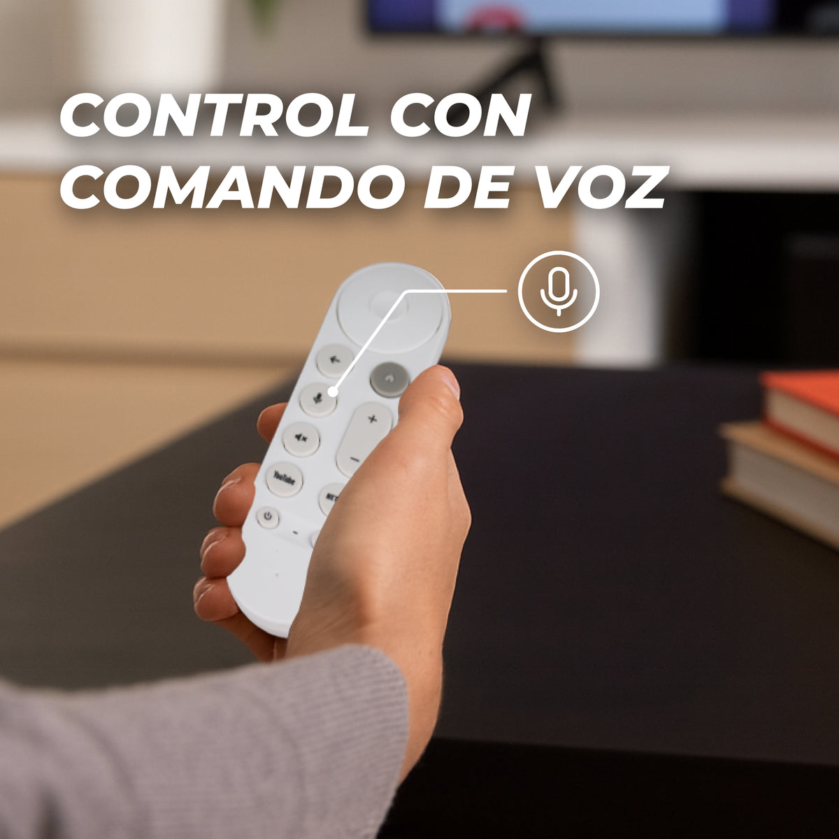 Control Remoto Compatible con Google TV Streaming 4K
