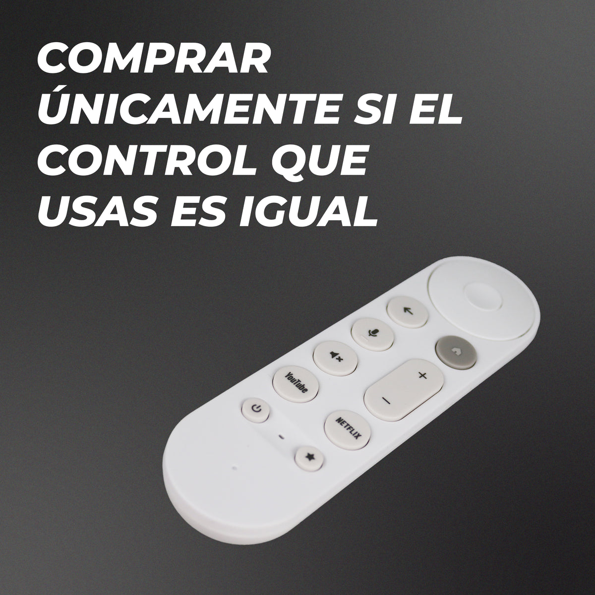 Control Remoto Compatible con Google TV Streaming 4K
