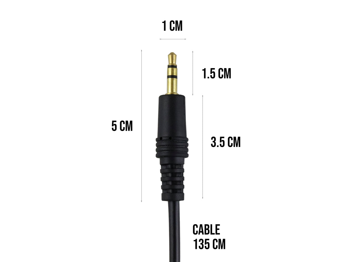 Cable Auxiliar de 3.5mm a 3.5mm (Audio Estéreo)