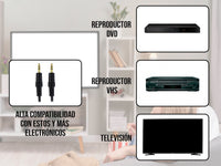 Cable Auxiliar de 3.5mm a 3.5mm (Audio Estéreo)