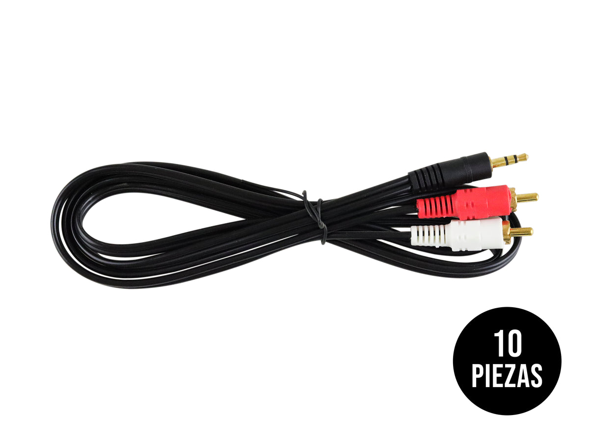 Cable de Audio y Video 3.5 mm a RCA – 1.5 Metros