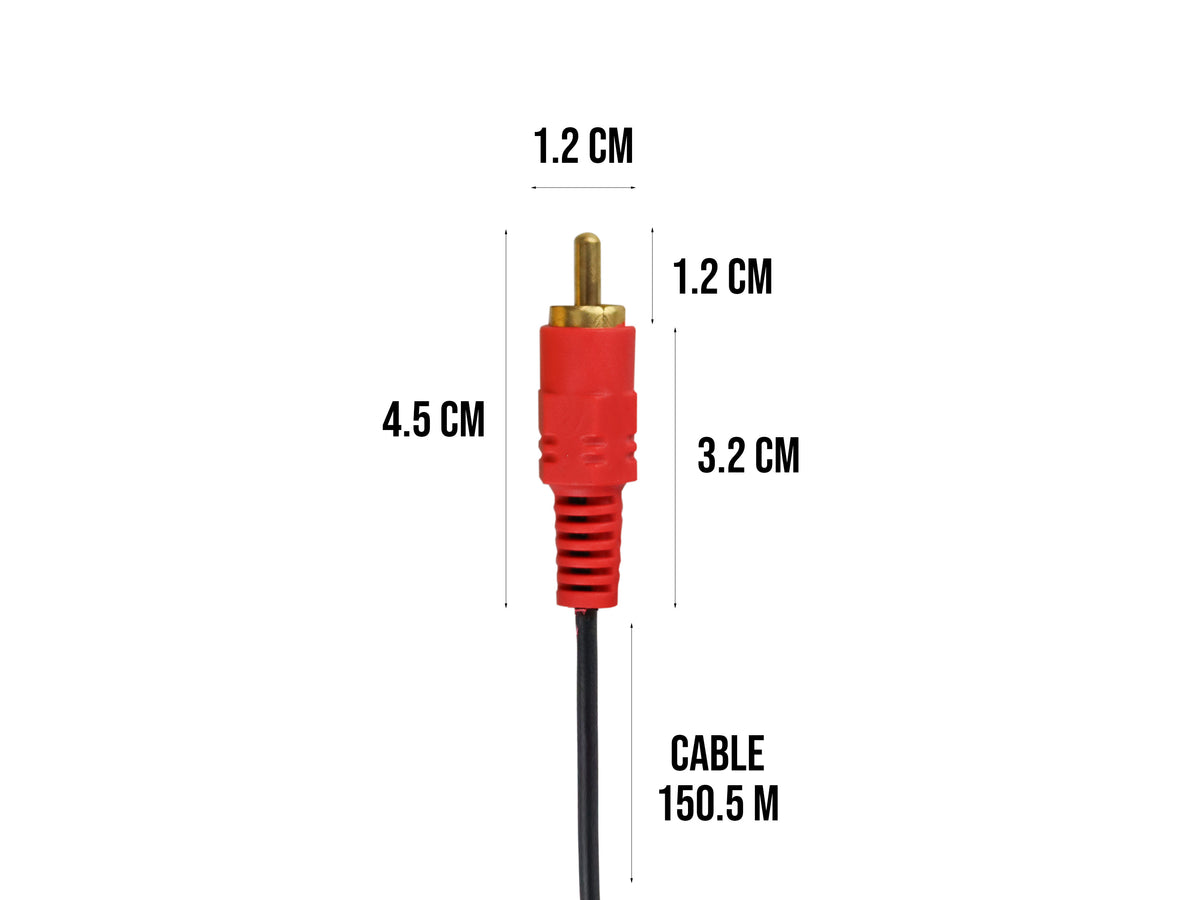Cable de Audio y Video 3 RCA a 1 AUX (3.5 mm)