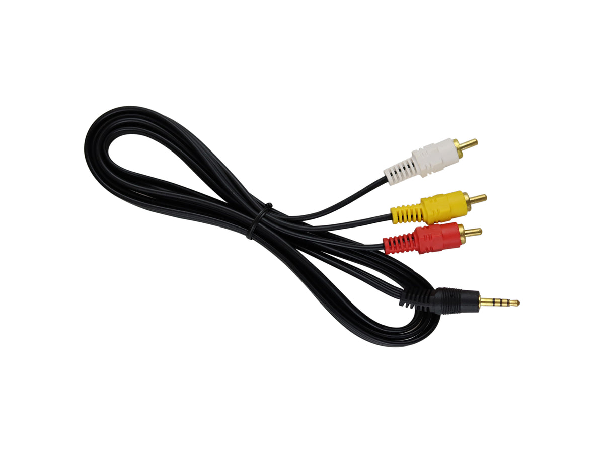 Cable de Audio y Video 3 RCA a 1 AUX (3.5 mm)
