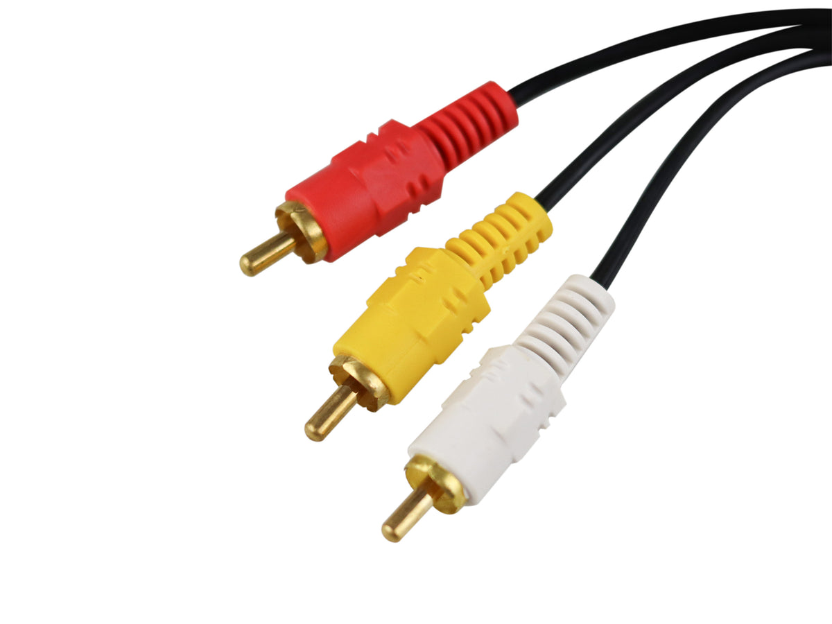 Cable de Audio y Video 3 RCA a 1 AUX (3.5 mm)