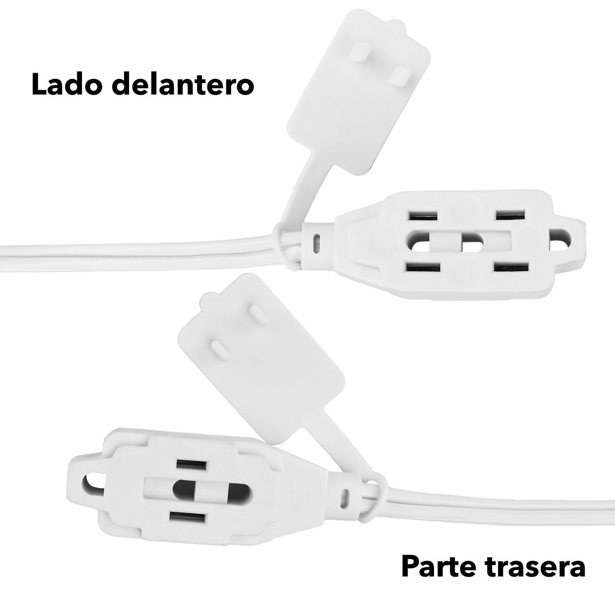 Extensión Eléctrica Hogar Y Oficina 5 Metros Color Blanco