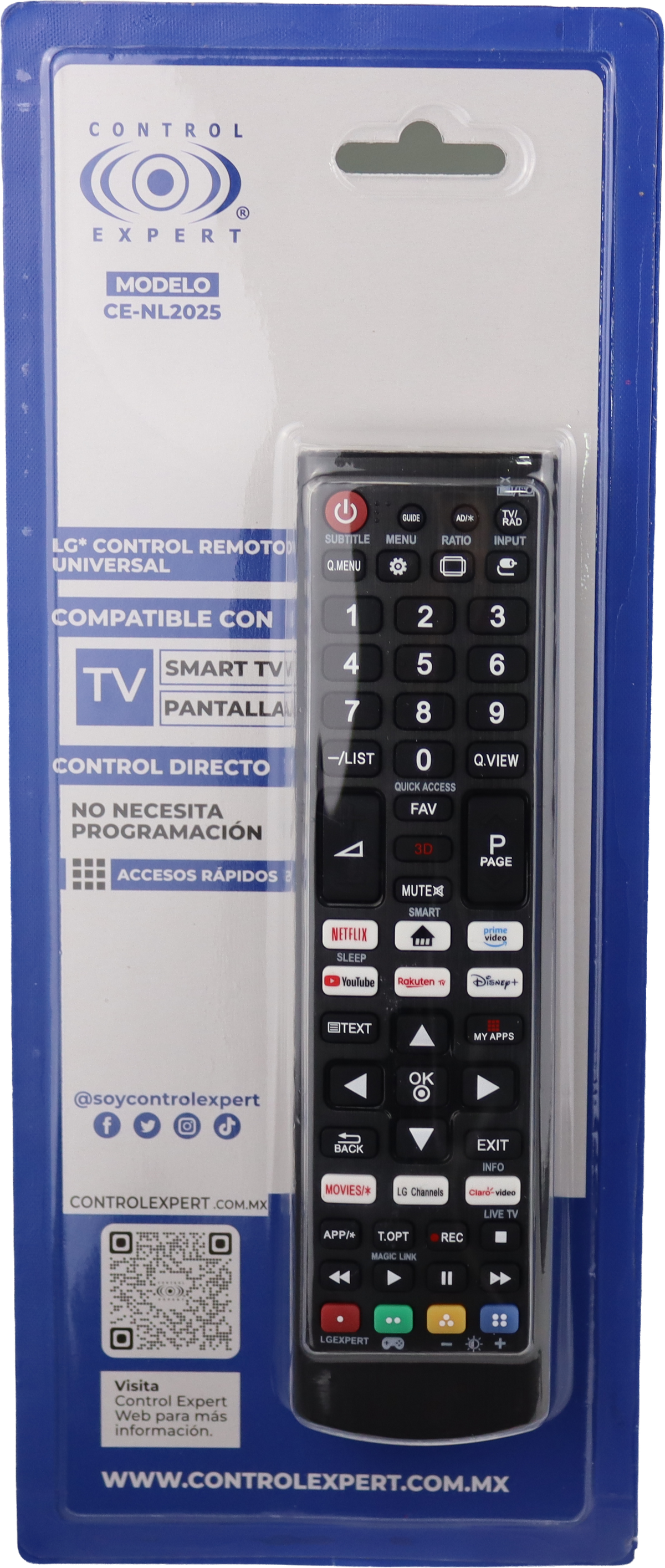 CONTROL PREMIUM UNIVERSAL PARA LG DIRECTO BLISTER