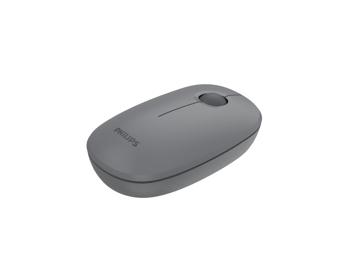 PHILIPS Mouse Inalámbrico SPK7378G/85 - Ergonómico, Ratón para Trabajo Remoto Conexión USB, 3 Botones, 1600 dpi, Diseño Compacto, Compatible con PC, Laptop, Computadora
