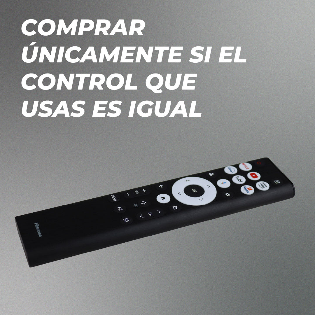 Control Remoto Hisense ERF6B80HL Original | Google TV con Control por Voz | Series A7 y U8