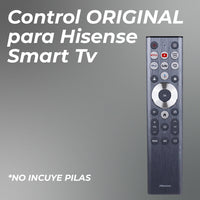 Control Remoto Original Hisense ERF6A80 | Google TV | Control por Voz y Botones Retroiluminados | Series A7, U6, U7 y U8