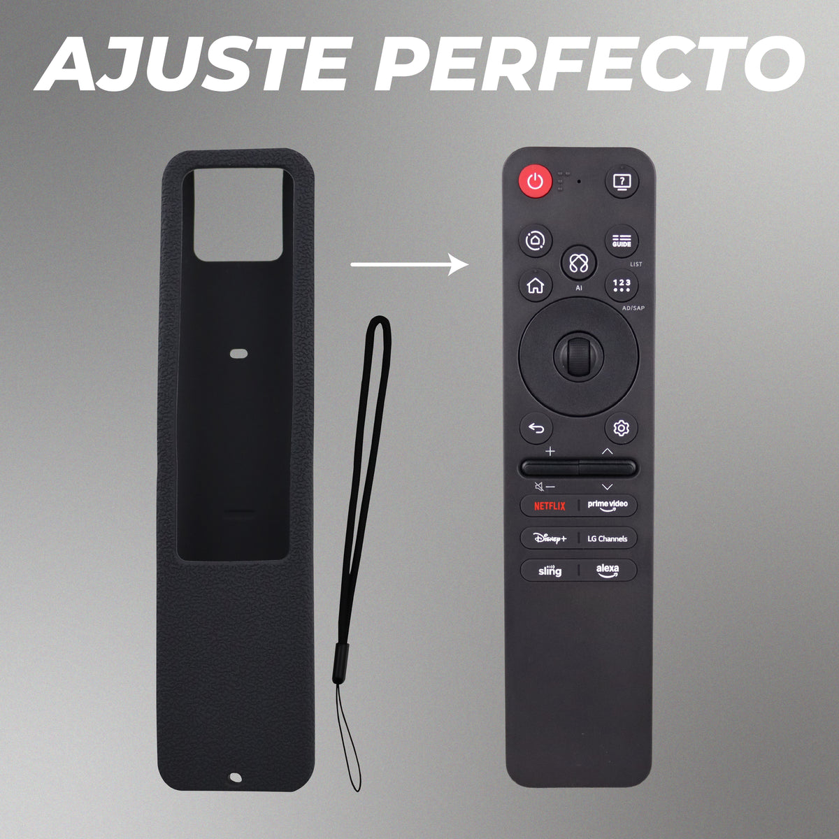 Funda de Silicón para Control LG 2025 – Antigolpes, Antideslizante y Resistente