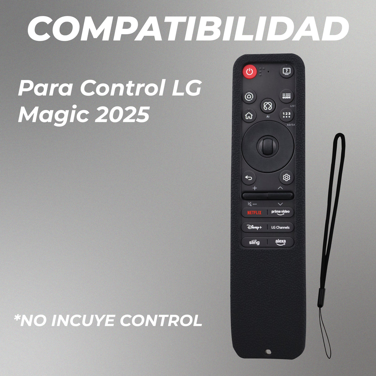 Funda de Silicón para Control LG 2025 – Antigolpes, Antideslizante y Resistente