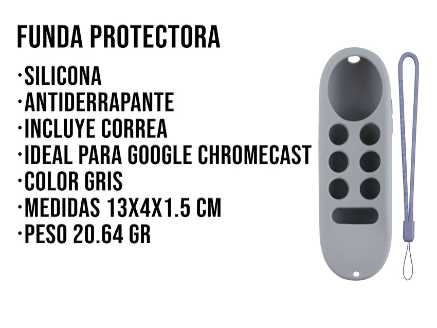 Funda de Silicón Para Google Chrome - Gris