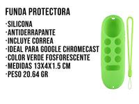 Funda de Silicón Para Google Chrome - Verde Fosforescente