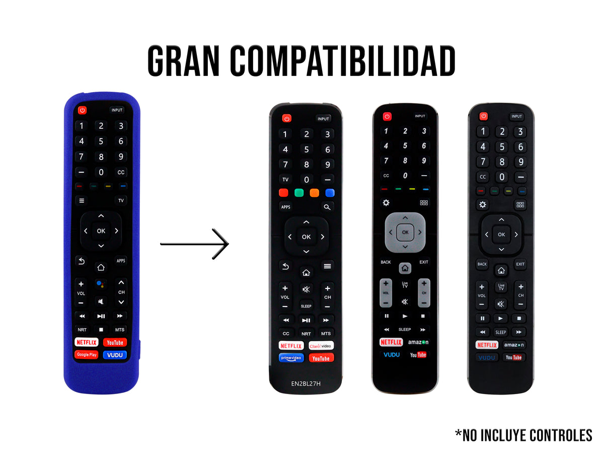 Funda Silicon Modelos Hisense - Azul