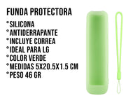 Funda Silicon Modelos Sharp - Verde