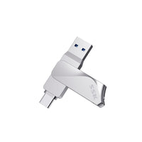 SSK - Unidad flash USB C de 128 GB, 2 en 1, OTG USB A 3.2 + tipo C, Thunderbolt, hasta 200 MB/s, para teléfonos Android