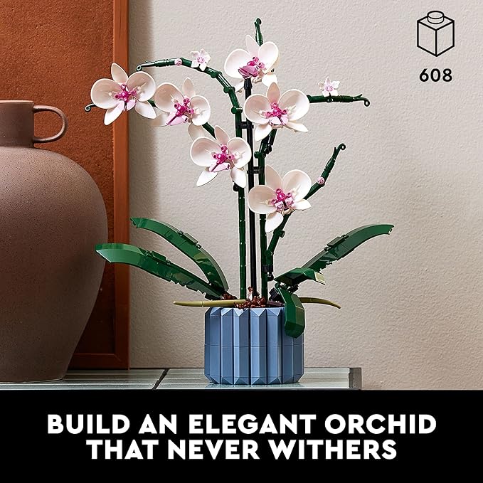 LEGO Botanicals Orquídeas - Model Kit de Construcción para Adultos, Años 18+ - Flores Artificiales Decoración para Hogar y Oficina - Regalos para Mujer y Hombre - 10311