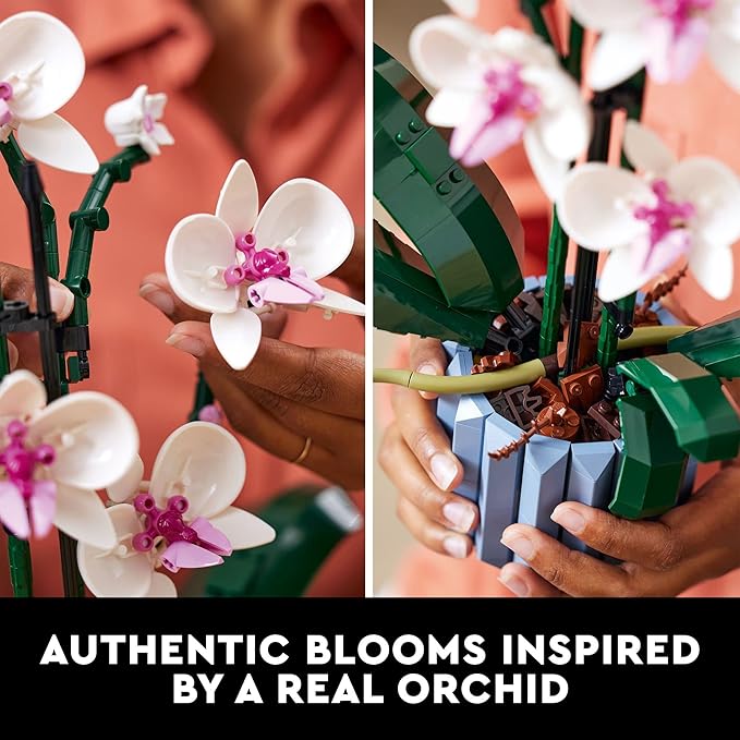 LEGO Botanicals Orquídeas - Model Kit de Construcción para Adultos, Años 18+ - Flores Artificiales Decoración para Hogar y Oficina - Regalos para Mujer y Hombre - 10311