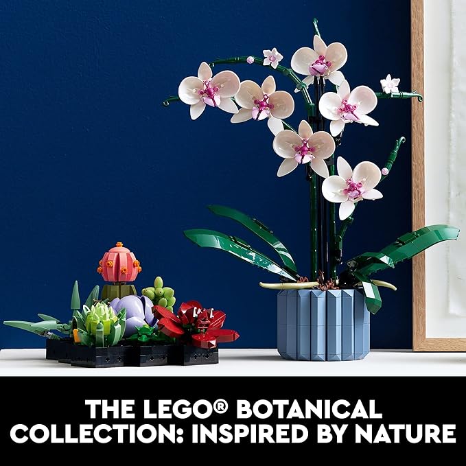 LEGO Botanicals Orquídeas - Model Kit de Construcción para Adultos, Años 18+ - Flores Artificiales Decoración para Hogar y Oficina - Regalos para Mujer y Hombre - 10311