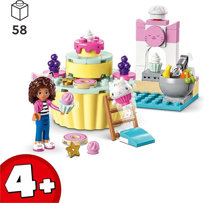 LEGO® Gabby's Dollhouse 10785 Horno de Pastelillo; pequeña Cocina de Juguete; Regalo para Fans de La Casa de Muñecas de Gabby; Juguete para niña a Partir de 4 años (58 Piezas)
