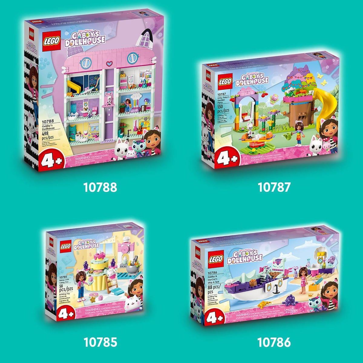 LEGO® Gabby's Dollhouse 10785 Horno de Pastelillo; pequeña Cocina de Juguete; Regalo para Fans de La Casa de Muñecas de Gabby; Juguete para niña a Partir de 4 años (58 Piezas)