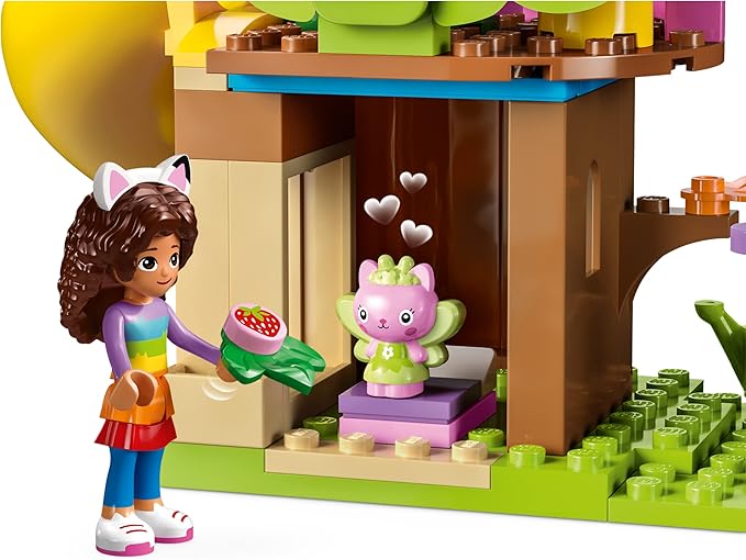 LEGO 10787 Gabby y Casa Mágica Fiesta en el Jardín de Hadas Minette, Juguete con Figuras Más Cabaña en el Árbol, Tobogán y Carro, Regalo para niñas, niños, niños a Partir de 4 años