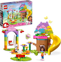 LEGO 10787 Gabby y Casa Mágica Fiesta en el Jardín de Hadas Minette, Juguete con Figuras Más Cabaña en el Árbol, Tobogán y Carro, Regalo para niñas, niños, niños a Partir de 4 años