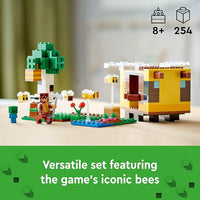 LEGO Set de Juguetes de construccion Minecraft™ 21241 La Cabaña-Abeja 254 Piezas