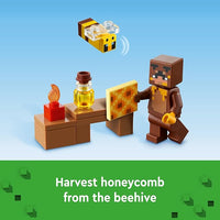 LEGO Set de Juguetes de construccion Minecraft™ 21241 La Cabaña-Abeja 254 Piezas