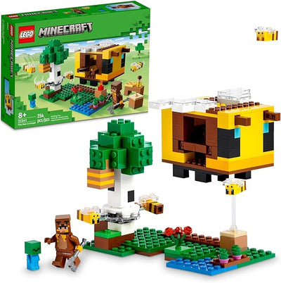 LEGO Set de Juguetes de construccion Minecraft™ 21241 La Cabaña-Abeja 254 Piezas