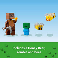 LEGO Set de Juguetes de construccion Minecraft™ 21241 La Cabaña-Abeja 254 Piezas