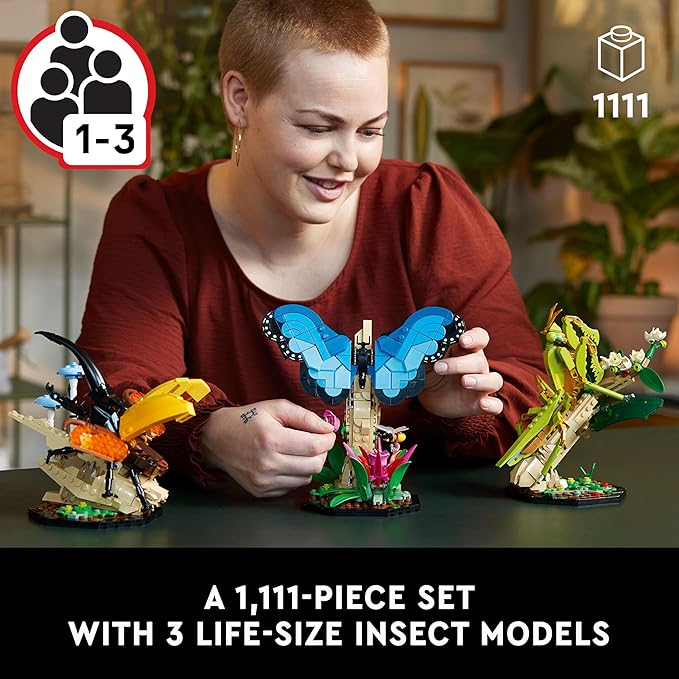 LEGO Set de construccion para Adultos Ideas 21342 Coleccion de Insectos 1111 Piezas
