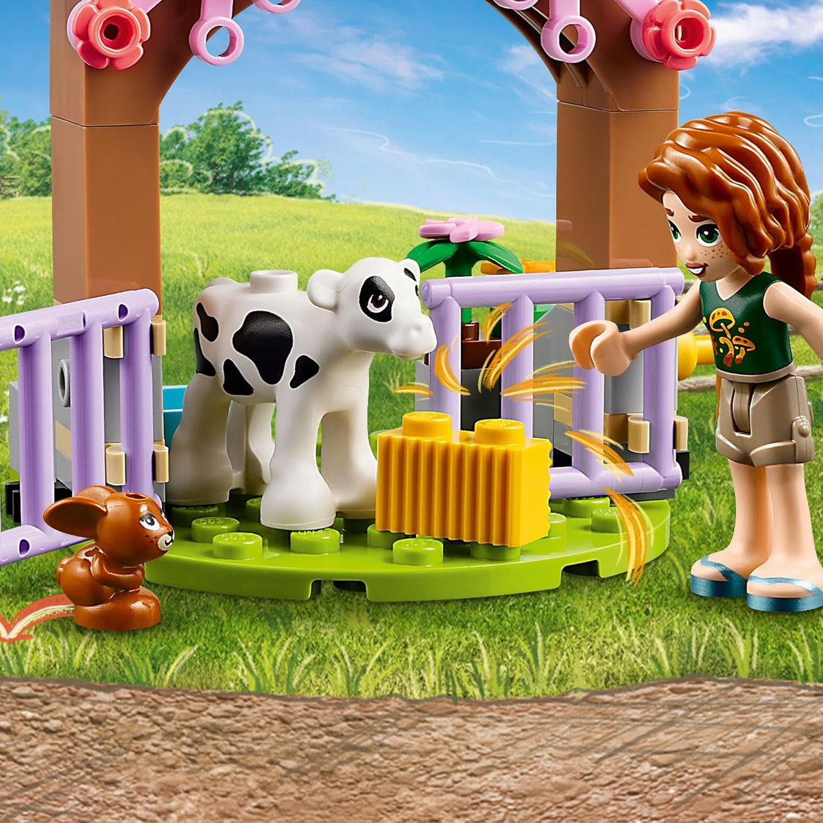LEGO Friends Autumns 42607 - Juego de 2 figuras de conejito y vaca para niños de 5 años
