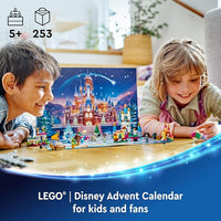 LEGO | Disney Calendario de Adviento 2024 Juguete construible con 5 micropersonajes, Divertido Set de construcción navideño, Regalo para niñas y niños de 5 años en adelante