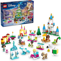 LEGO | Disney Calendario de Adviento 2024 Juguete construible con 5 micropersonajes, Divertido Set de construcción navideño, Regalo para niñas y niños de 5 años en adelante