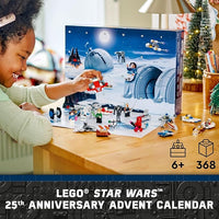 LEGO Star Wars Calendario de Adviento 2024 18 minimodelos de Juguete coleccionables, 6 Personajes, Idea de Regalo prenavideño para niños, niñas y Fans de 6 años en adelante 75395
